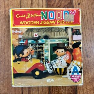 Vintage Noddy Wooden Jigsaw Puzzle Made in England 1976